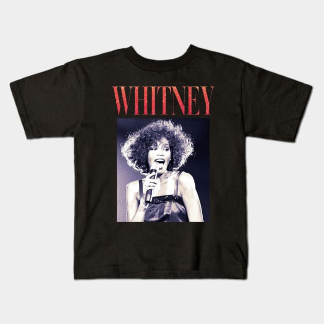 Whitney Kids T-Shirt by Brown777